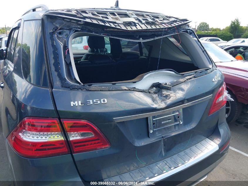 2012 Mercedes-Benz Ml 350 4Matic VIN: 4JGDA5HB8CA039351 Lot: 39565332