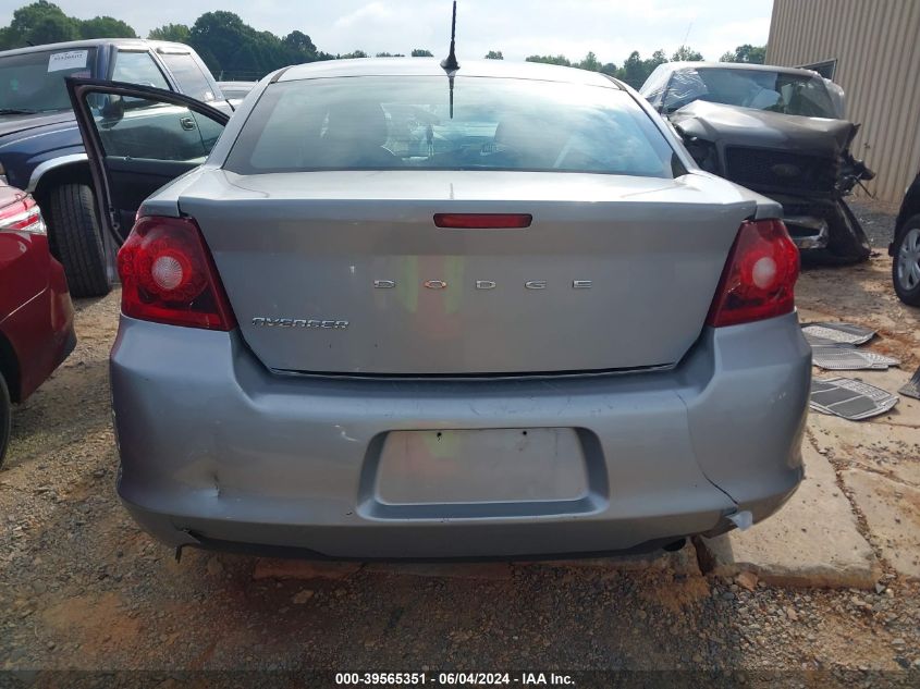 2013 Dodge Avenger Se VIN: 1C3CDZAB6DN519332 Lot: 39565351