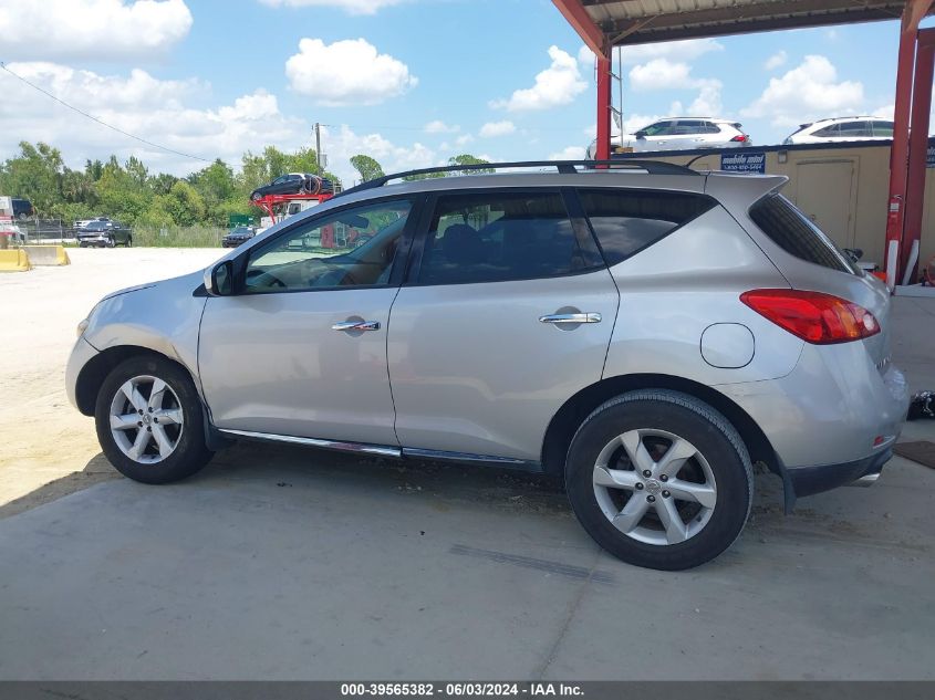 2009 Nissan Murano S VIN: JN8AZ18U29W013449 Lot: 39565382