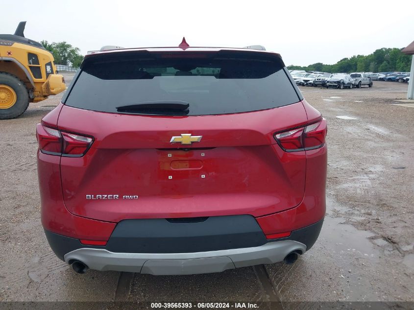 2019 Chevrolet Blazer VIN: 3GNKBGRS6KS599795 Lot: 39565393