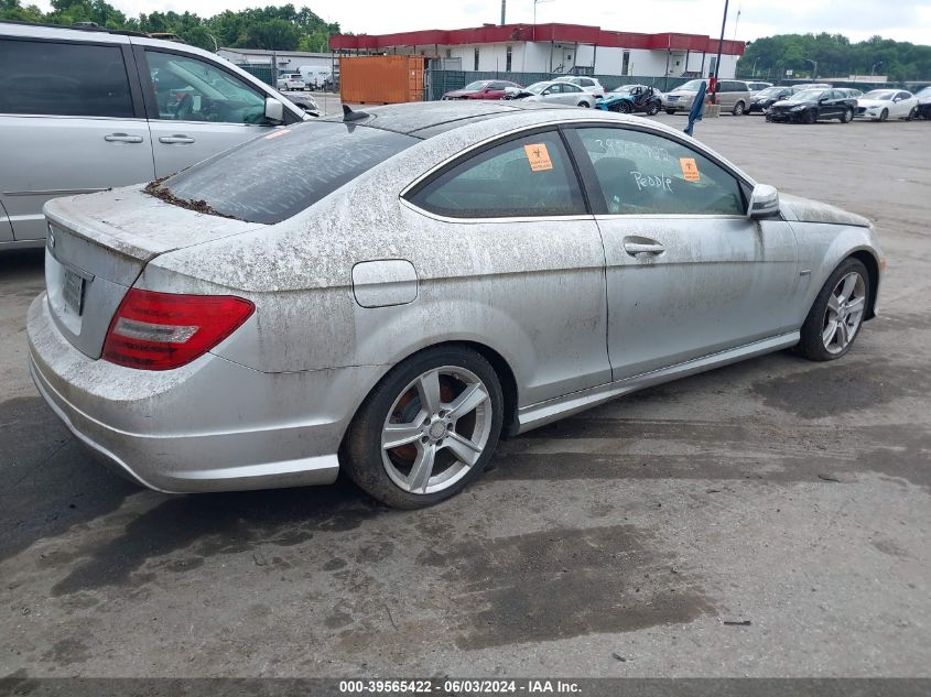 WDDGJ4HB2CF900379 | 2012 MERCEDES-BENZ C 250