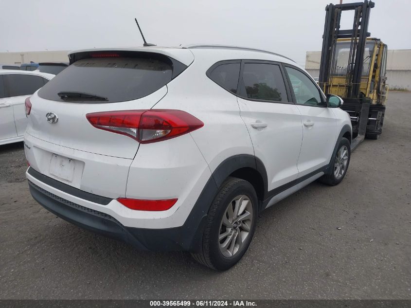 2017 Hyundai Tucson Se VIN: KM8J33A47HU580636 Lot: 39565499