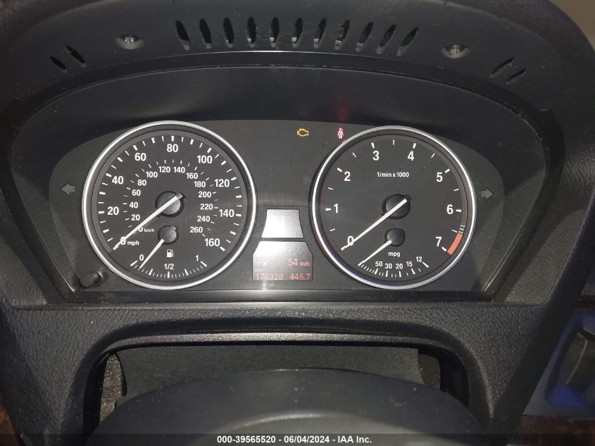 2008 BMW X5 4.8I VIN: 5UXFE83598L165412 Lot: 39565520