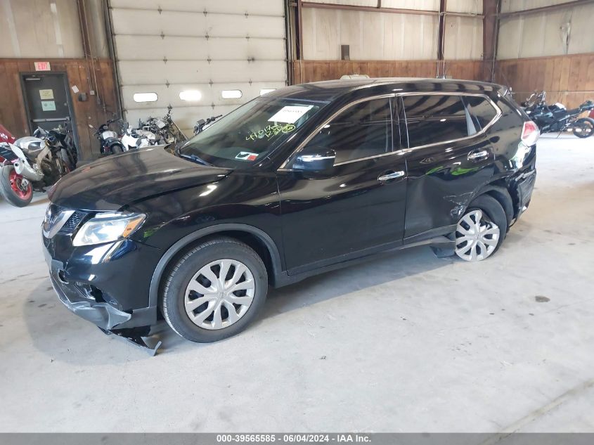 2015 Nissan Rogue S VIN: KNMAT2MV7FP532844 Lot: 39565585