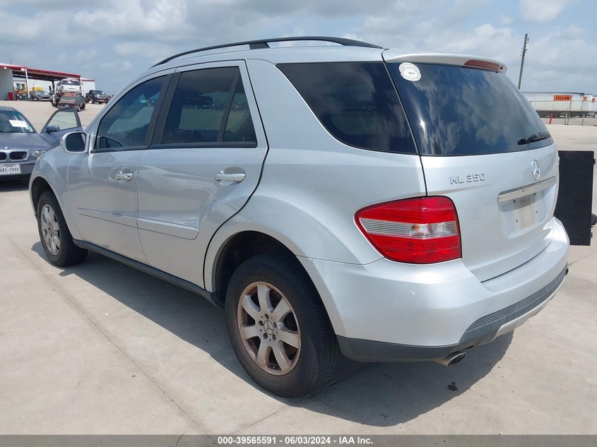 2007 Mercedes-Benz Ml 350 4Matic VIN: 4JGBB86E17A167455 Lot: 39565591