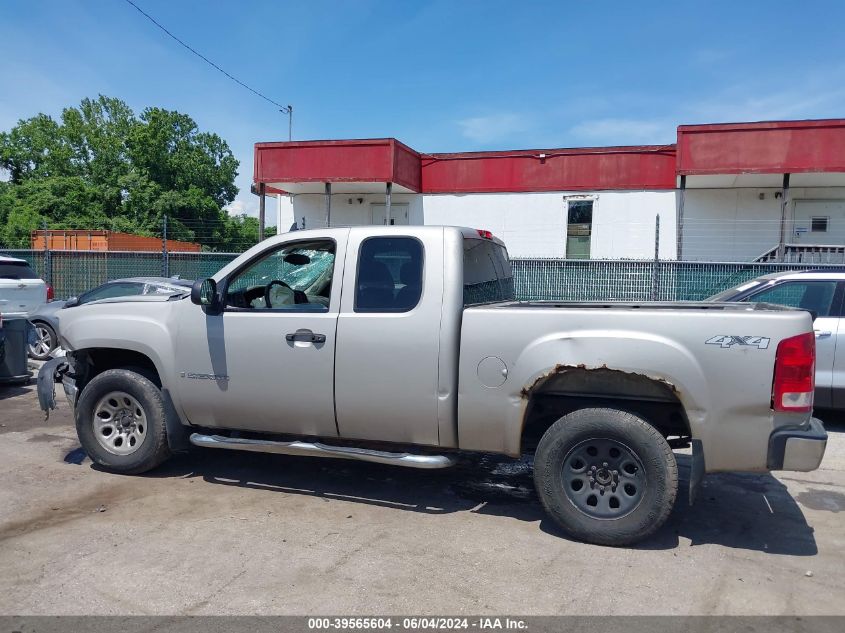 2007 GMC Sierra 1500 Work Truck VIN: 1GTEK19C57Z544390 Lot: 39565604