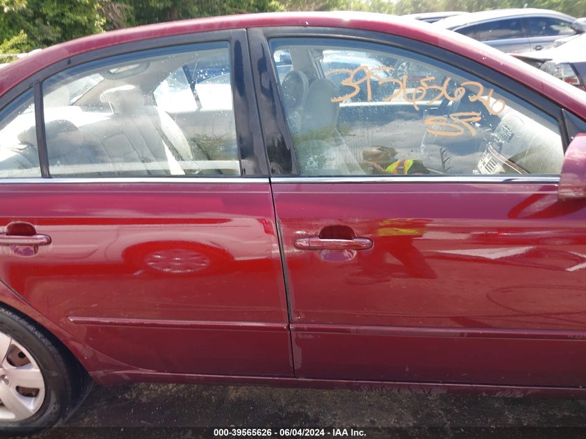 5NPET46C07H293921 2007 Hyundai Sonata Gls