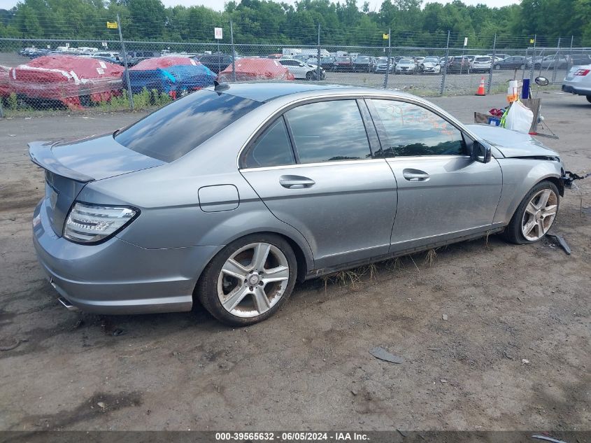 2011 Mercedes-Benz C 300 Luxury 4Matic/Sport 4Matic VIN: WDDGF8BB3BR184395 Lot: 39565632