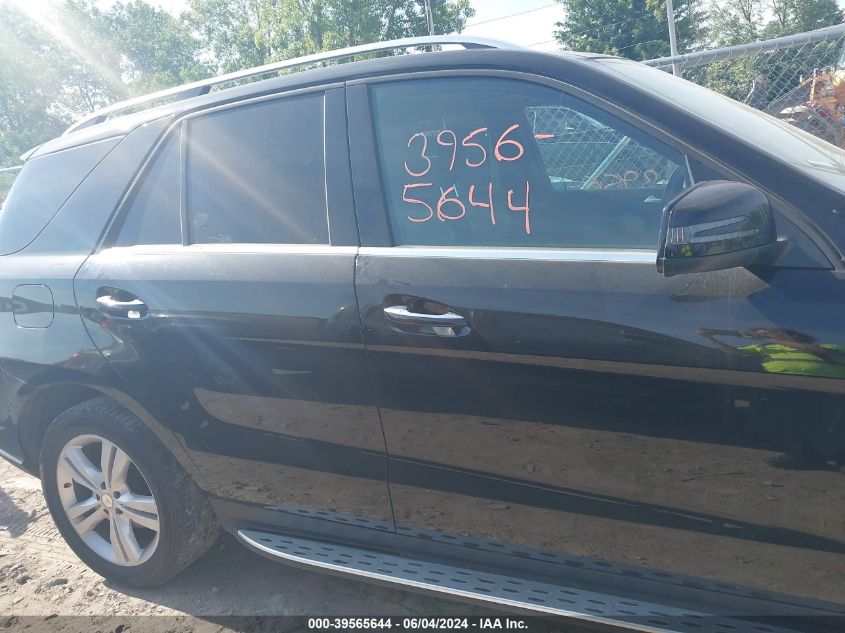 2013 Mercedes-Benz Ml 350 4Matic VIN: 4JGDA5HBXDA114570 Lot: 39565644