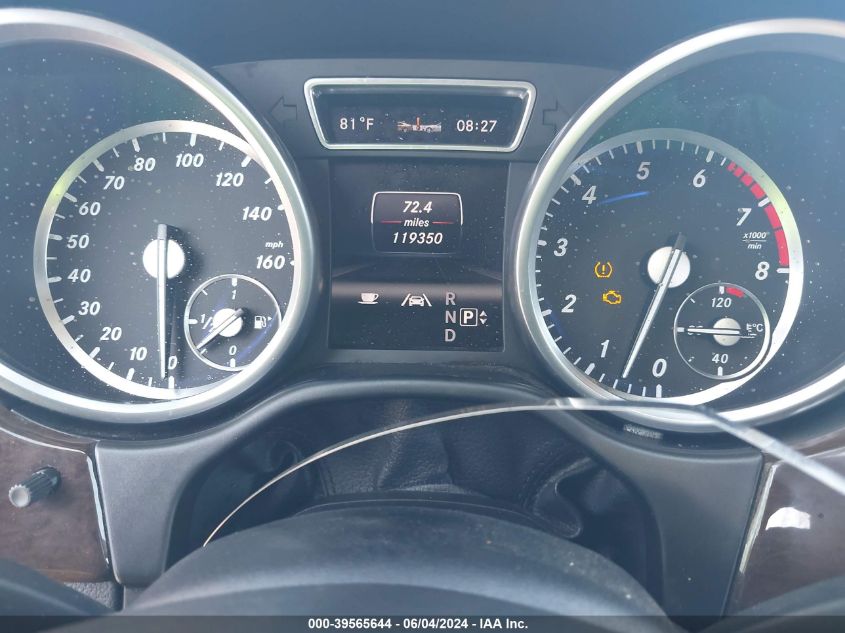 2013 Mercedes-Benz Ml 350 4Matic VIN: 4JGDA5HBXDA114570 Lot: 39565644