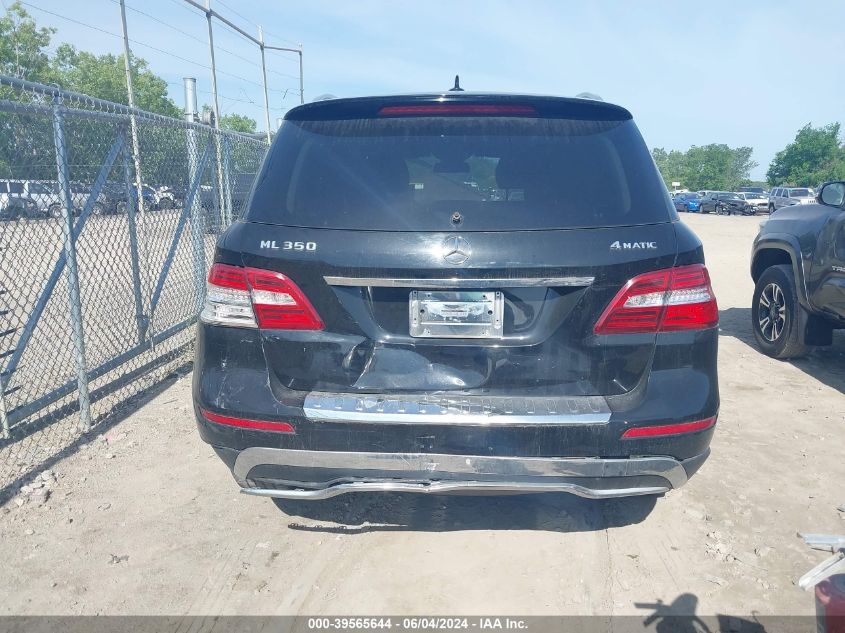 2013 Mercedes-Benz Ml 350 4Matic VIN: 4JGDA5HBXDA114570 Lot: 39565644