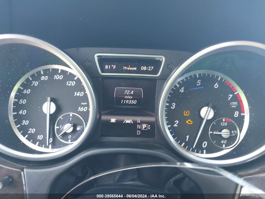 2013 Mercedes-Benz Ml 350 4Matic VIN: 4JGDA5HBXDA114570 Lot: 39565644