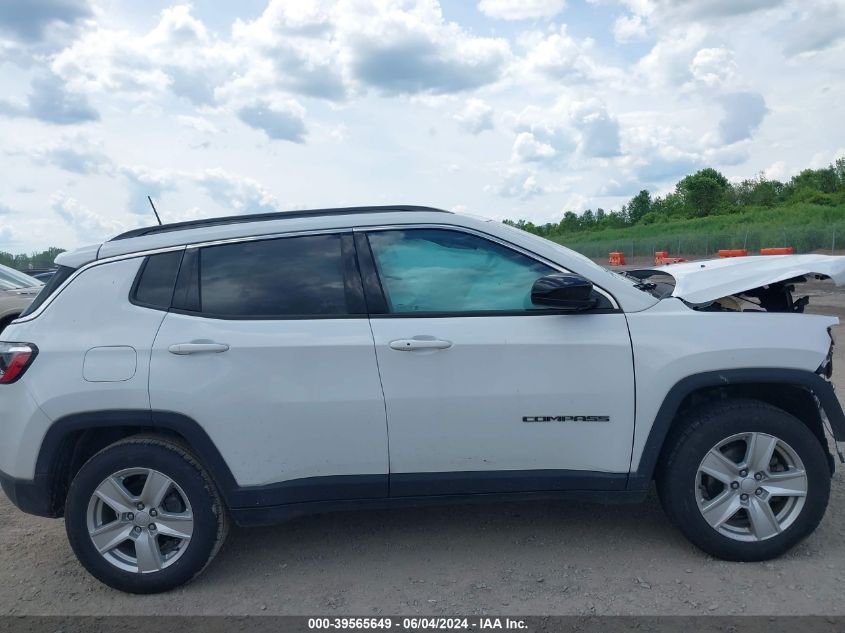 2022 Jeep Compass Latitude 4X4 VIN: 3C4NJDBB4NT124999 Lot: 39565649