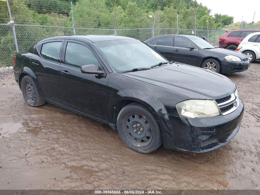 2012 Dodge Avenger Se VIN: 1C3CDZAB1CN324768 Lot: 39565665