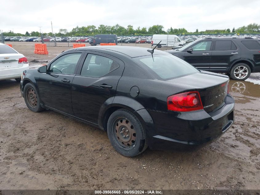 2012 Dodge Avenger Se VIN: 1C3CDZAB1CN324768 Lot: 39565665