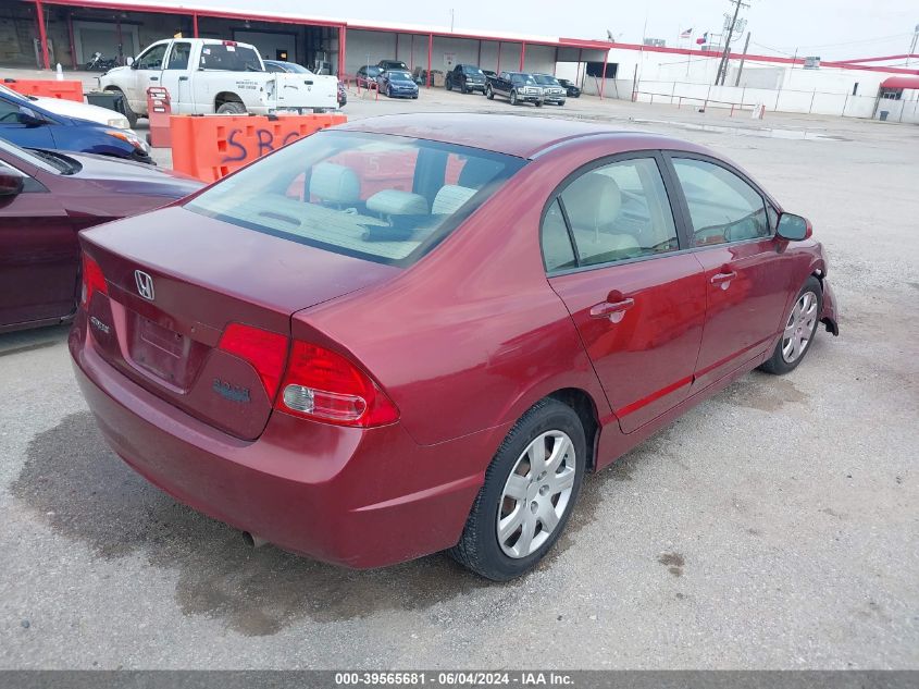 2008 Honda Civic Lx VIN: 1HGFA16508L058976 Lot: 39565681