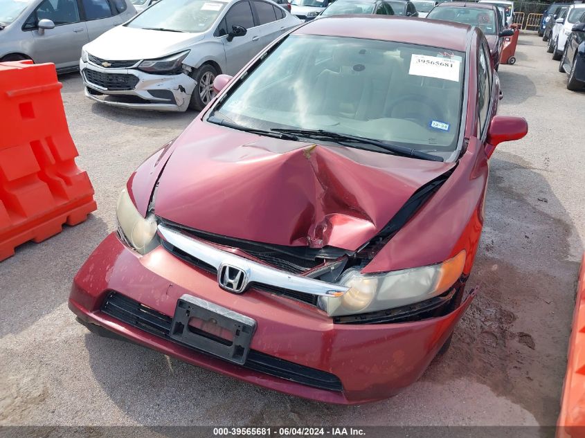 2008 Honda Civic Lx VIN: 1HGFA16508L058976 Lot: 39565681