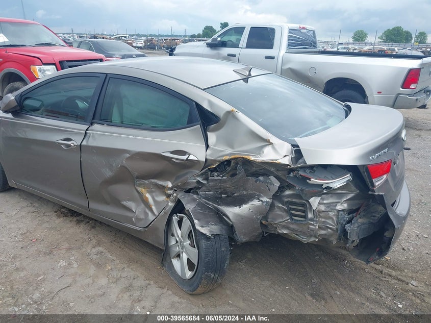 2012 Hyundai Elantra Gls VIN: 5NPDH4AE5CH065445 Lot: 39565684