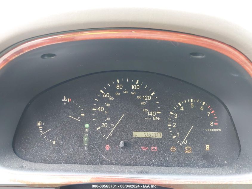 2000 Lexus Rx 300 VIN: JT6GF10U5Y0070795 Lot: 39565701