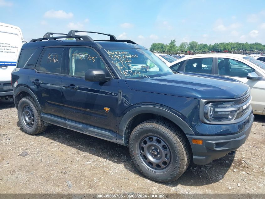 2021 Ford Bronco Sport Badlands VIN: 3FMCR9D95MRA31522 Lot: 39565705