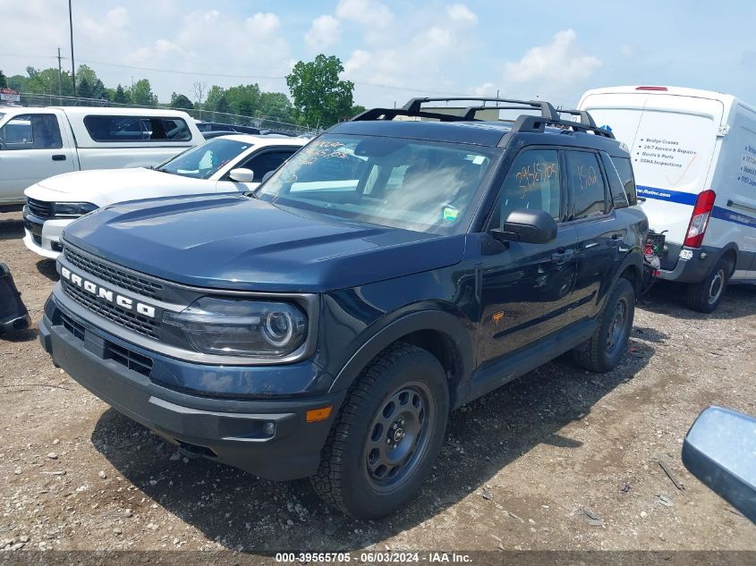 2021 Ford Bronco Sport Badlands VIN: 3FMCR9D95MRA31522 Lot: 39565705