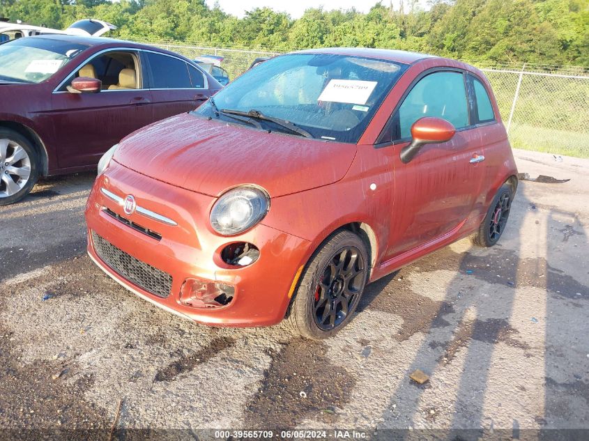 2015 Fiat 500 Sport VIN: 3C3CFFBR7FT642824 Lot: 39565709