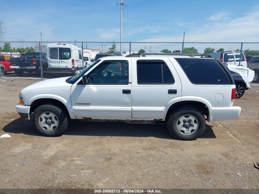 2002 Chevrolet Blazer Ls VIN: 1GNDT13W12K204738 Lot: 39565713