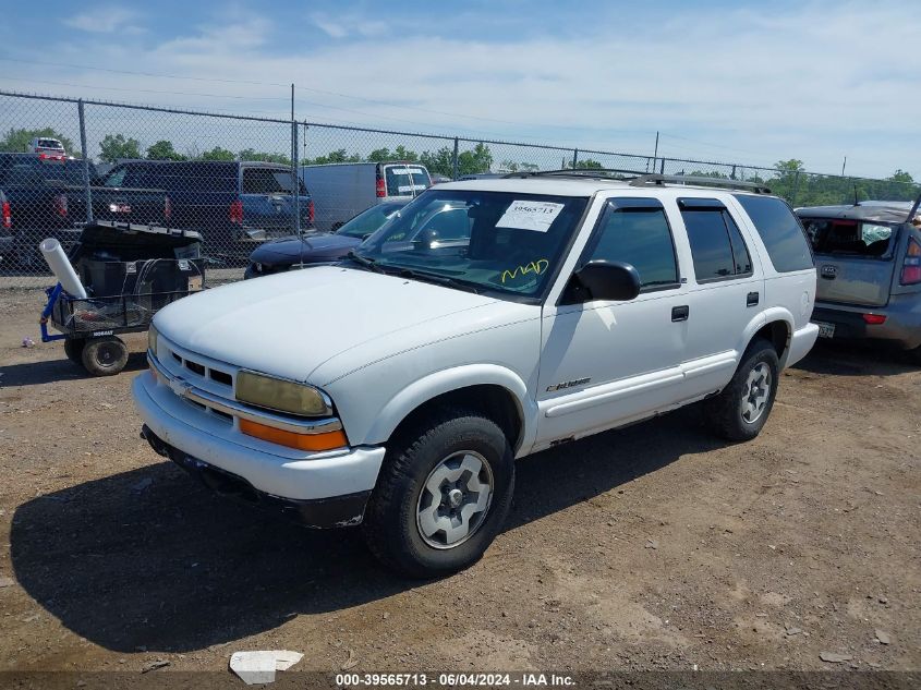 2002 Chevrolet Blazer Ls VIN: 1GNDT13W12K204738 Lot: 39565713