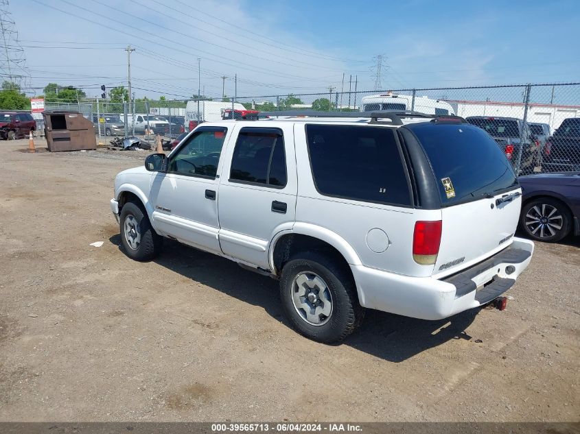 2002 Chevrolet Blazer Ls VIN: 1GNDT13W12K204738 Lot: 39565713