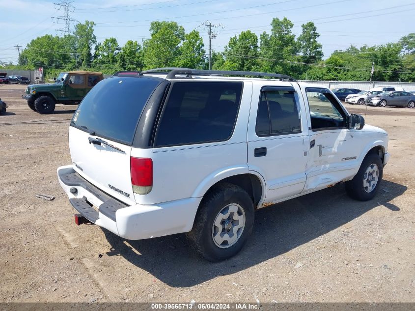 2002 Chevrolet Blazer Ls VIN: 1GNDT13W12K204738 Lot: 39565713