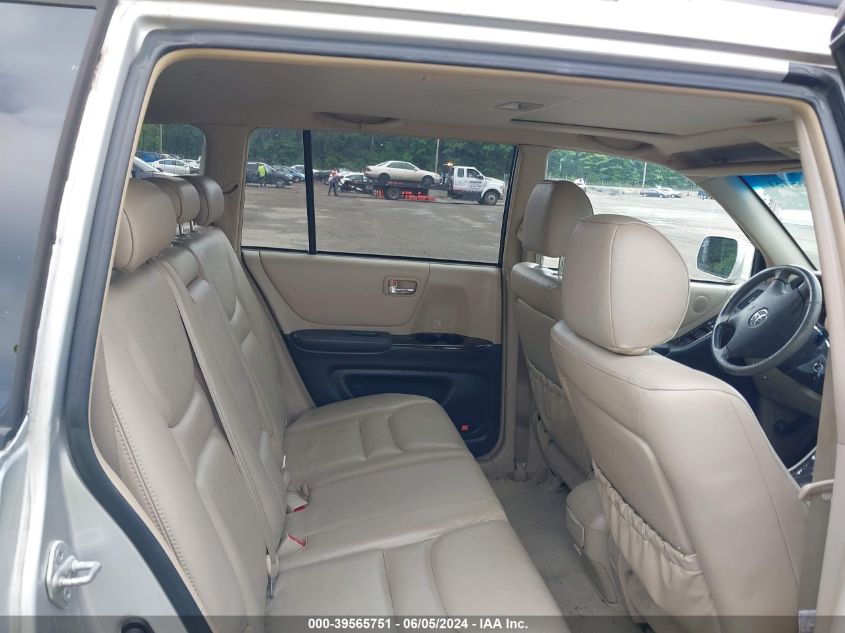 2002 Toyota Highlander Limited V6 VIN: JTEGF21AX20066084 Lot: 39565751