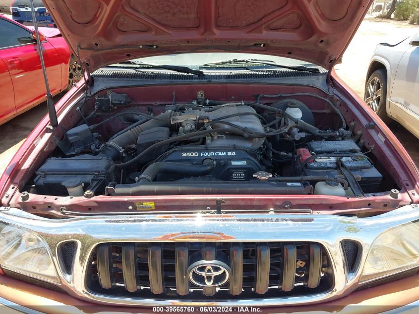 2002 Toyota Tacoma Double Cab Prerunner VIN: 5TEGN92N52Z039277 Lot: 39565760