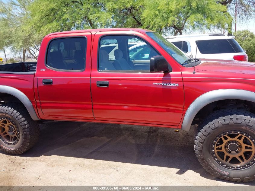 2002 Toyota Tacoma Double Cab Prerunner VIN: 5TEGN92N52Z039277 Lot: 39565760