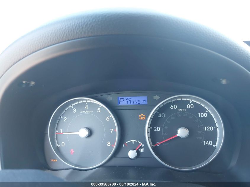 2010 Hyundai Accent Gs VIN: KMHCM3AC0AU170733 Lot: 39565780