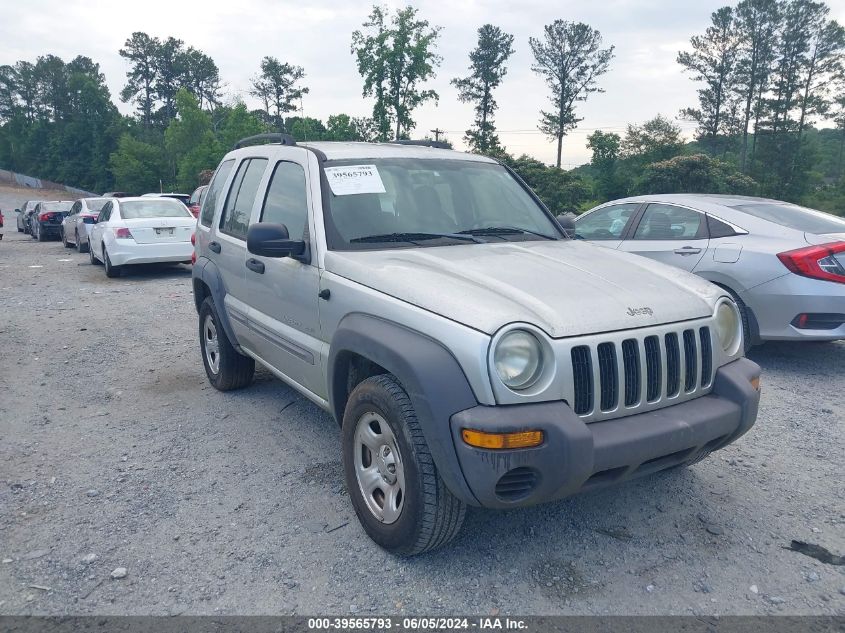 2003 Jeep Liberty Sport VIN: 1J4GK48K43W593685 Lot: 39565793