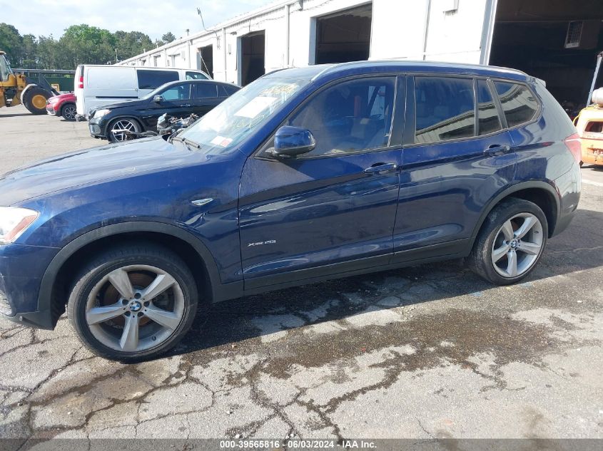 2017 BMW X3 xDrive28I VIN: 5UXWX9C31H0W78458 Lot: 39565816