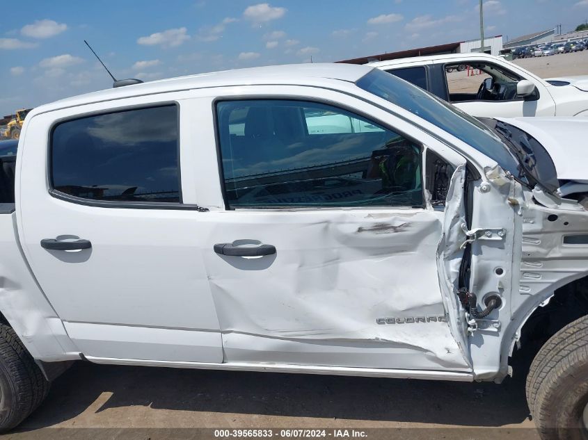 2022 Chevrolet Colorado 2Wd Short Box Wt VIN: 1GCGSBEA8N1298000 Lot: 39565833