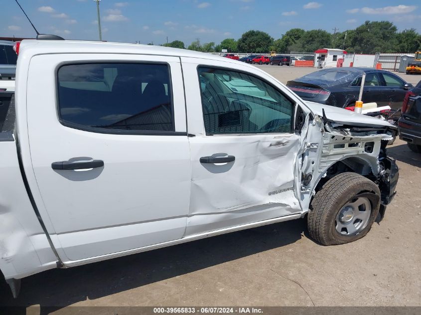2022 Chevrolet Colorado 2Wd Short Box Wt VIN: 1GCGSBEA8N1298000 Lot: 39565833