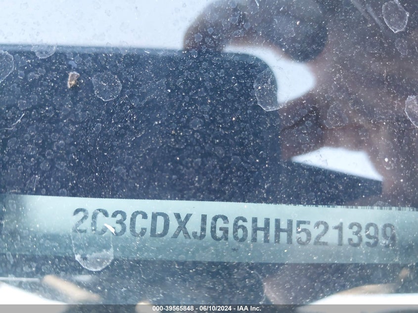 2017 Dodge Charger Sxt Awd VIN: 2C3CDXJG6HH521399 Lot: 39565848