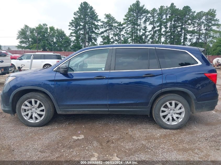 2019 Honda Pilot Lx VIN: 5FNYF5H15KB044477 Lot: 39565852