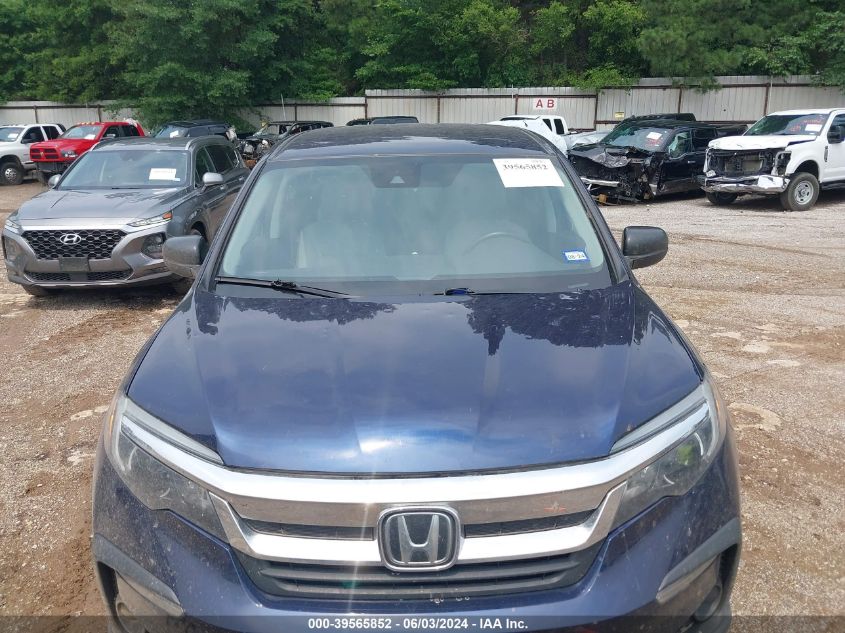 2019 Honda Pilot Lx VIN: 5FNYF5H15KB044477 Lot: 39565852