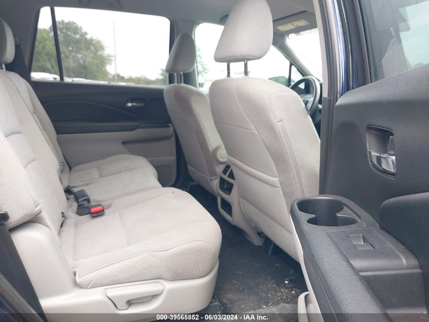 2019 Honda Pilot Lx VIN: 5FNYF5H15KB044477 Lot: 39565852