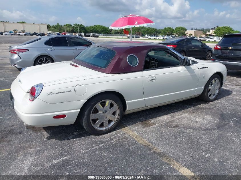 2002 Ford Thunderbird VIN: 1FAHP60A52Y110742 Lot: 39565853