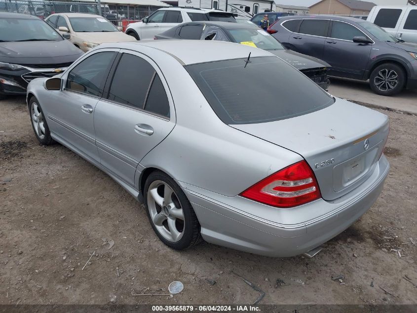 2006 Mercedes-Benz C 230 Sport VIN: WDBRF52J96A890783 Lot: 39565879