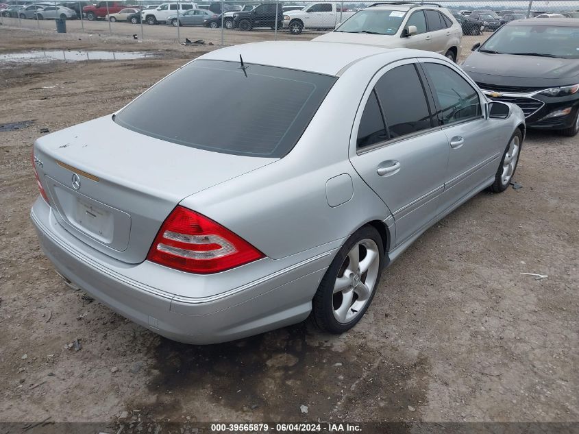 2006 Mercedes-Benz C 230 Sport VIN: WDBRF52J96A890783 Lot: 39565879