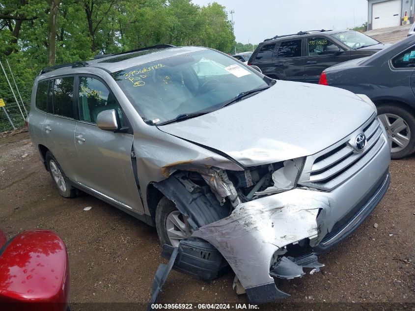 2012 Toyota Highlander Se V6 VIN: 5TDBK3EH8CS135019 Lot: 39565922