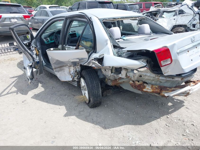 2003 Honda Civic Ex VIN: 1HGES26853L012593 Lot: 39565934