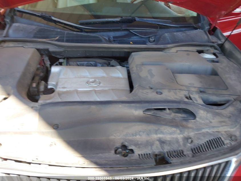 2010 Lexus Rx 350 VIN: JTJBK1BA5A2001226 Lot: 39565945