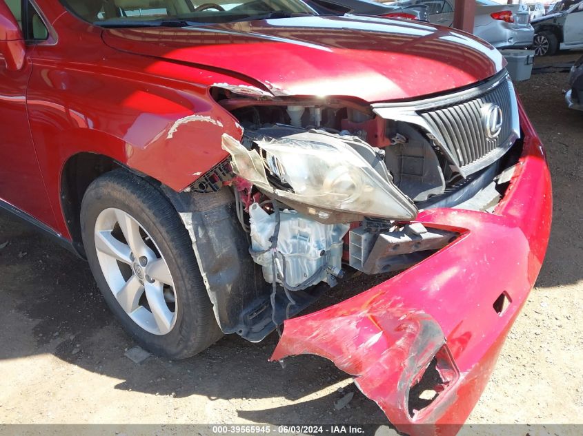 2010 Lexus Rx 350 VIN: JTJBK1BA5A2001226 Lot: 39565945