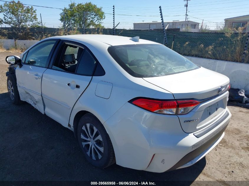 2020 Toyota Corolla Hybrid Le VIN: JTDEBRBE6LJ009569 Lot: 39565958